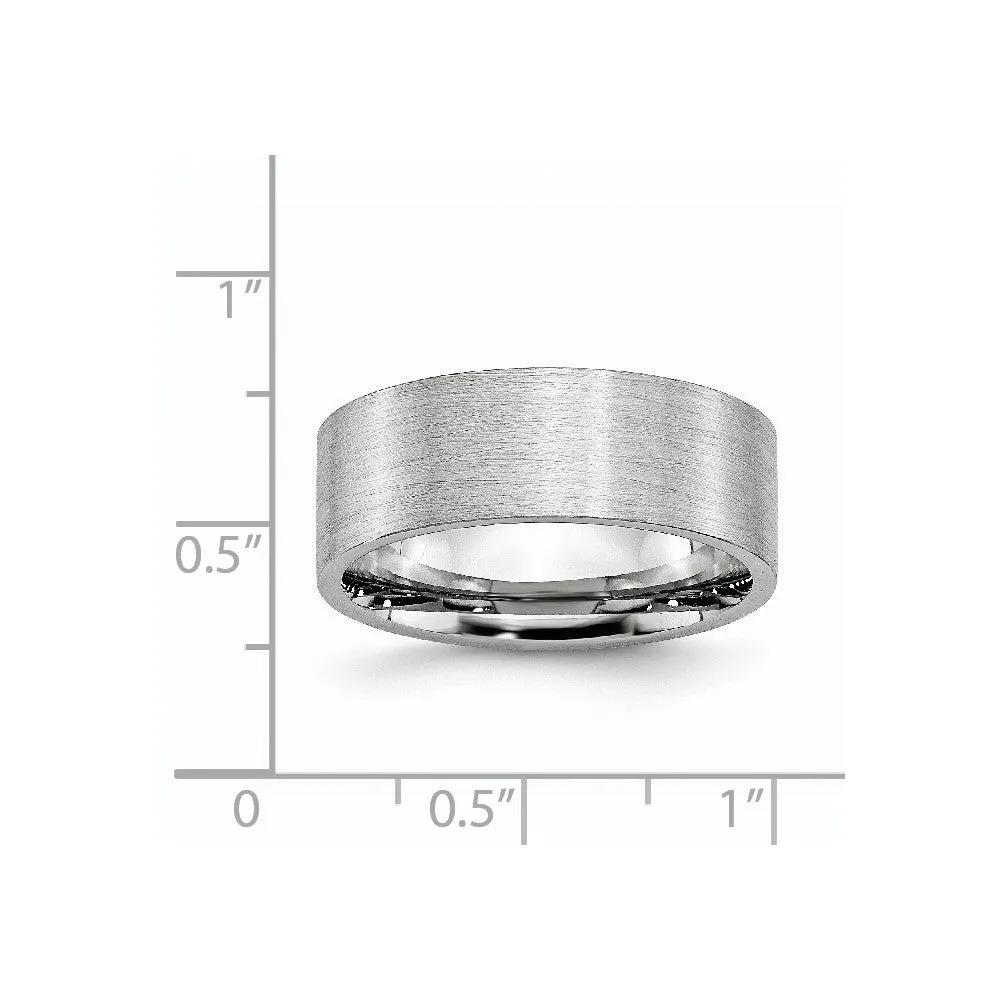 Cobalt Flat Satin 8mm Band