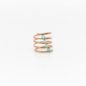 Coil Stone Ring