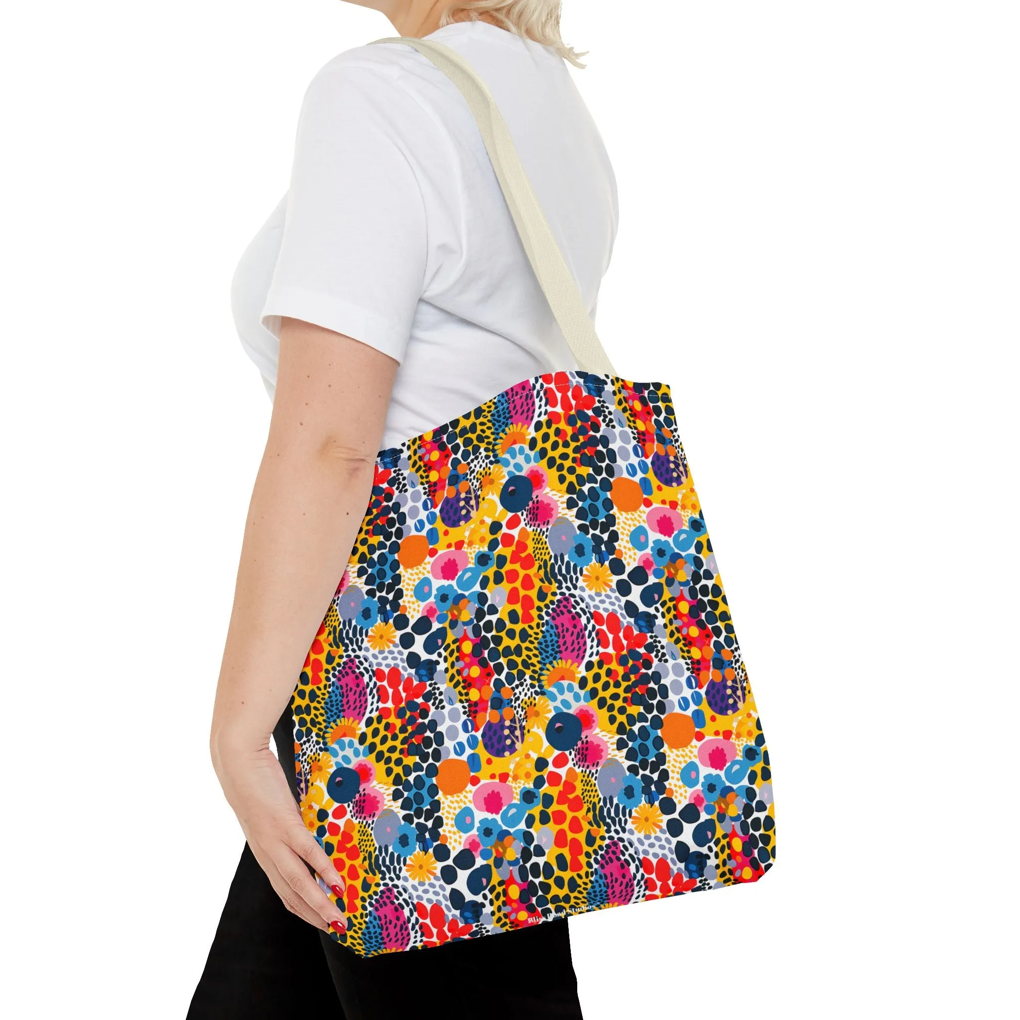 ColorSplash Pop Tote Bag - Pop into Style with a Splash of Color! Available in 3 sizes.