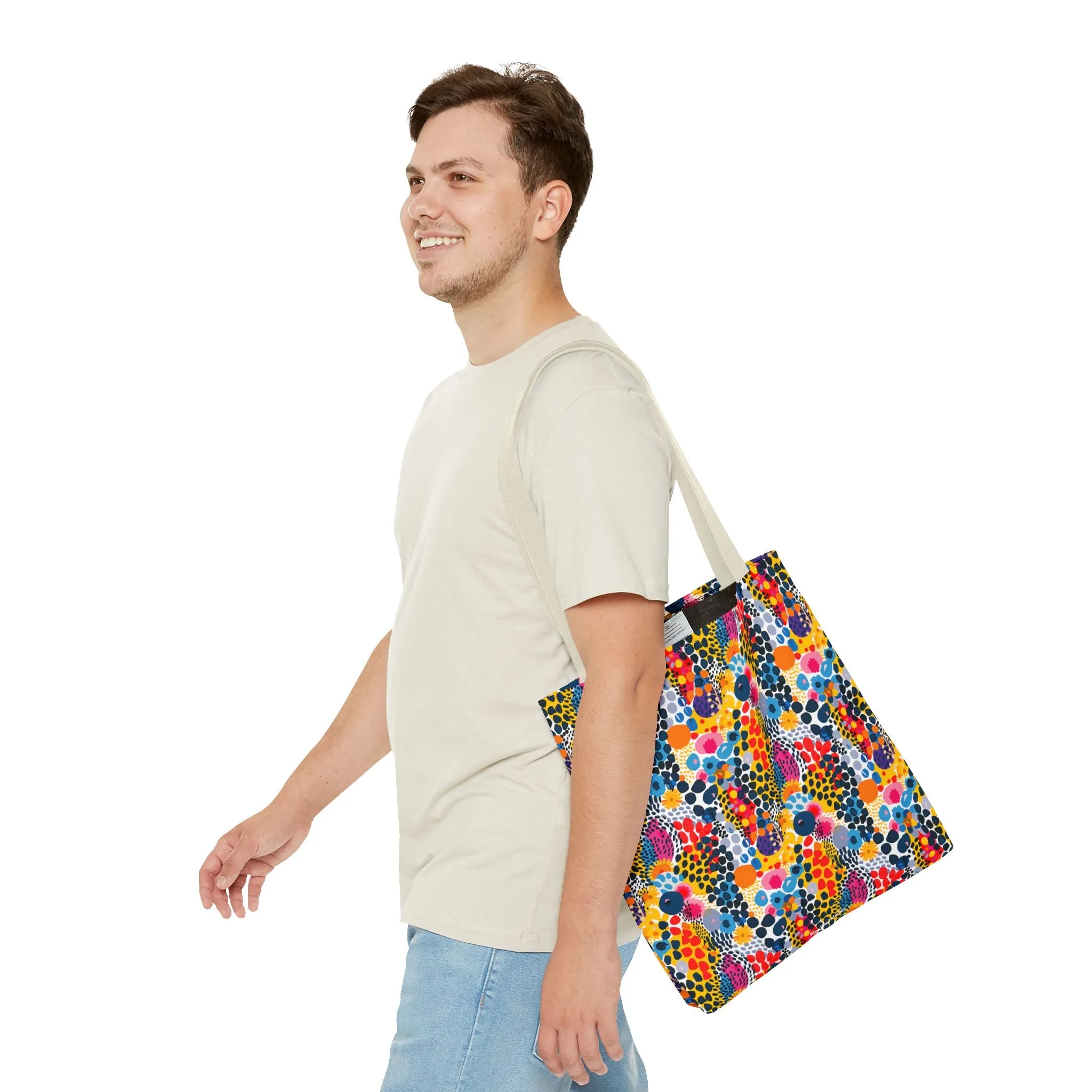 ColorSplash Pop Tote Bag - Pop into Style with a Splash of Color! Available in 3 sizes.