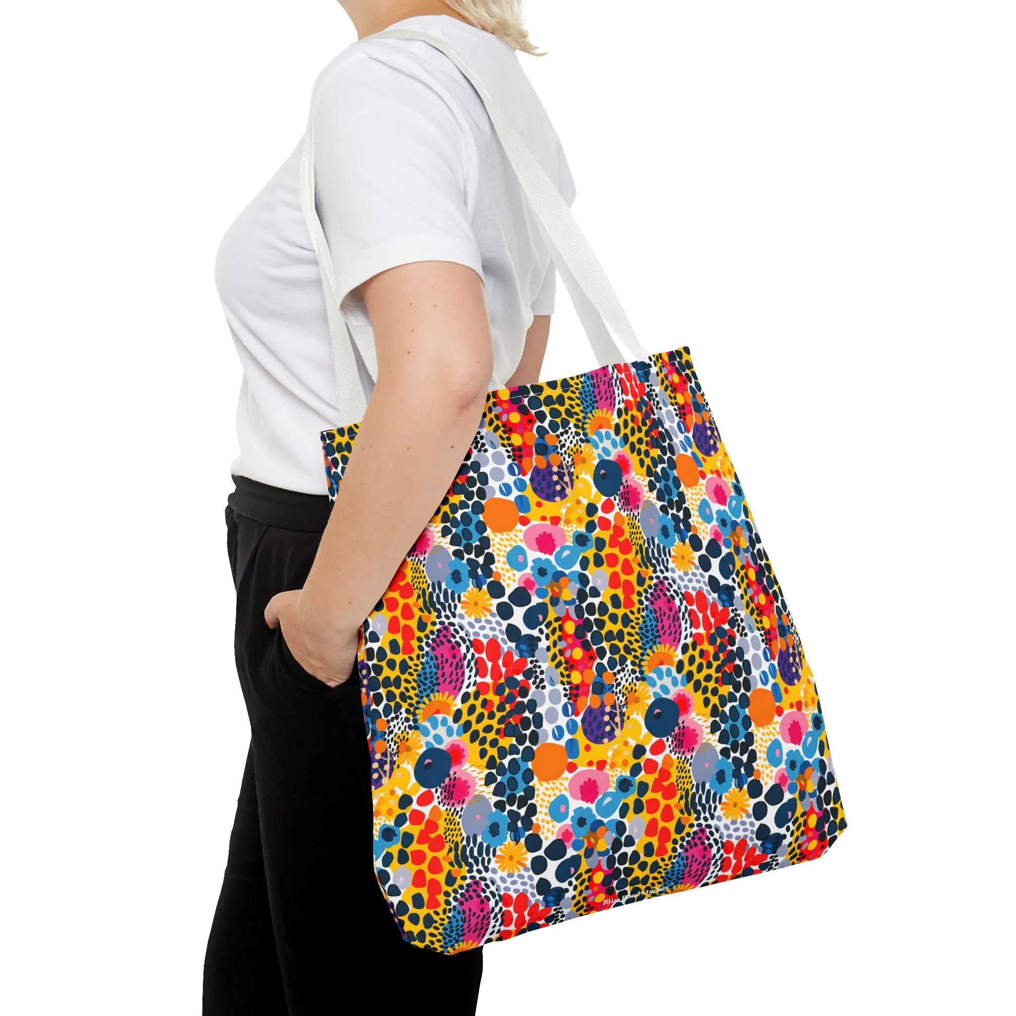 ColorSplash Pop Tote Bag - Pop into Style with a Splash of Color! Available in 3 sizes.