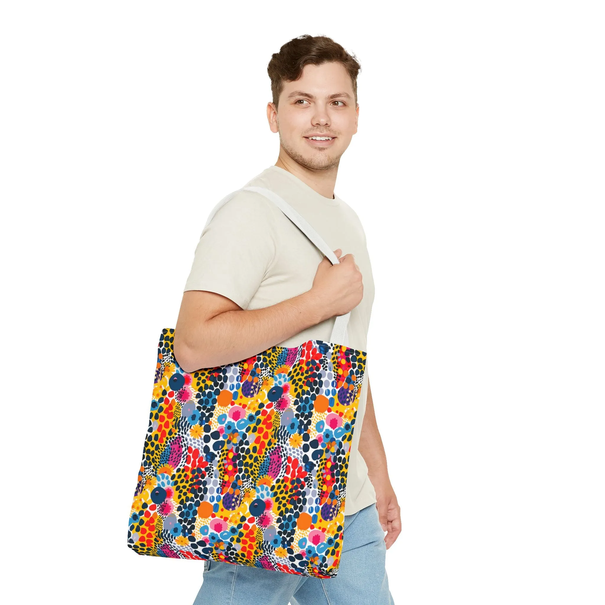 ColorSplash Pop Tote Bag - Pop into Style with a Splash of Color! Available in 3 sizes.