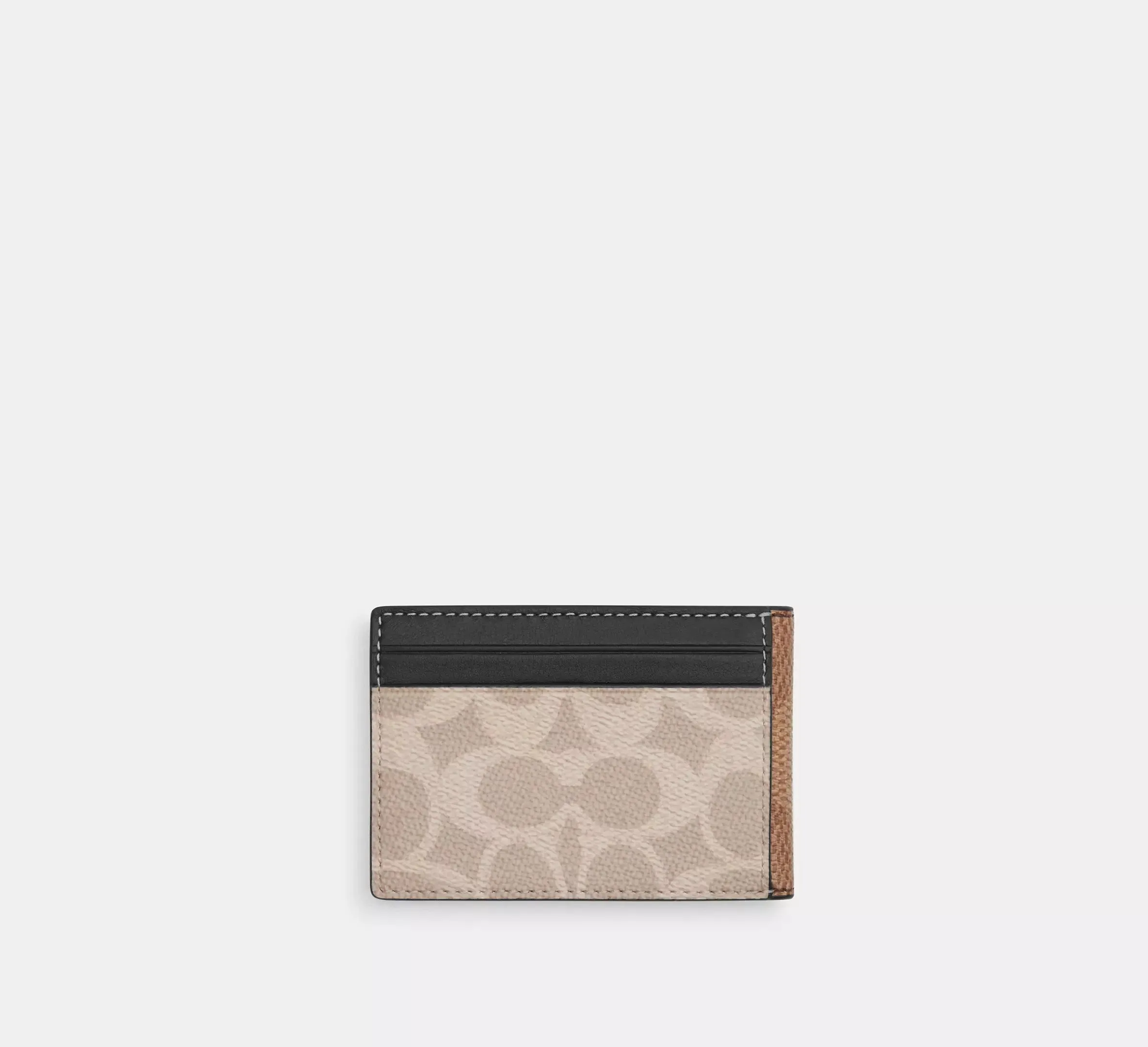 Compact Billfold Wallet In Blocked Signature Canvas