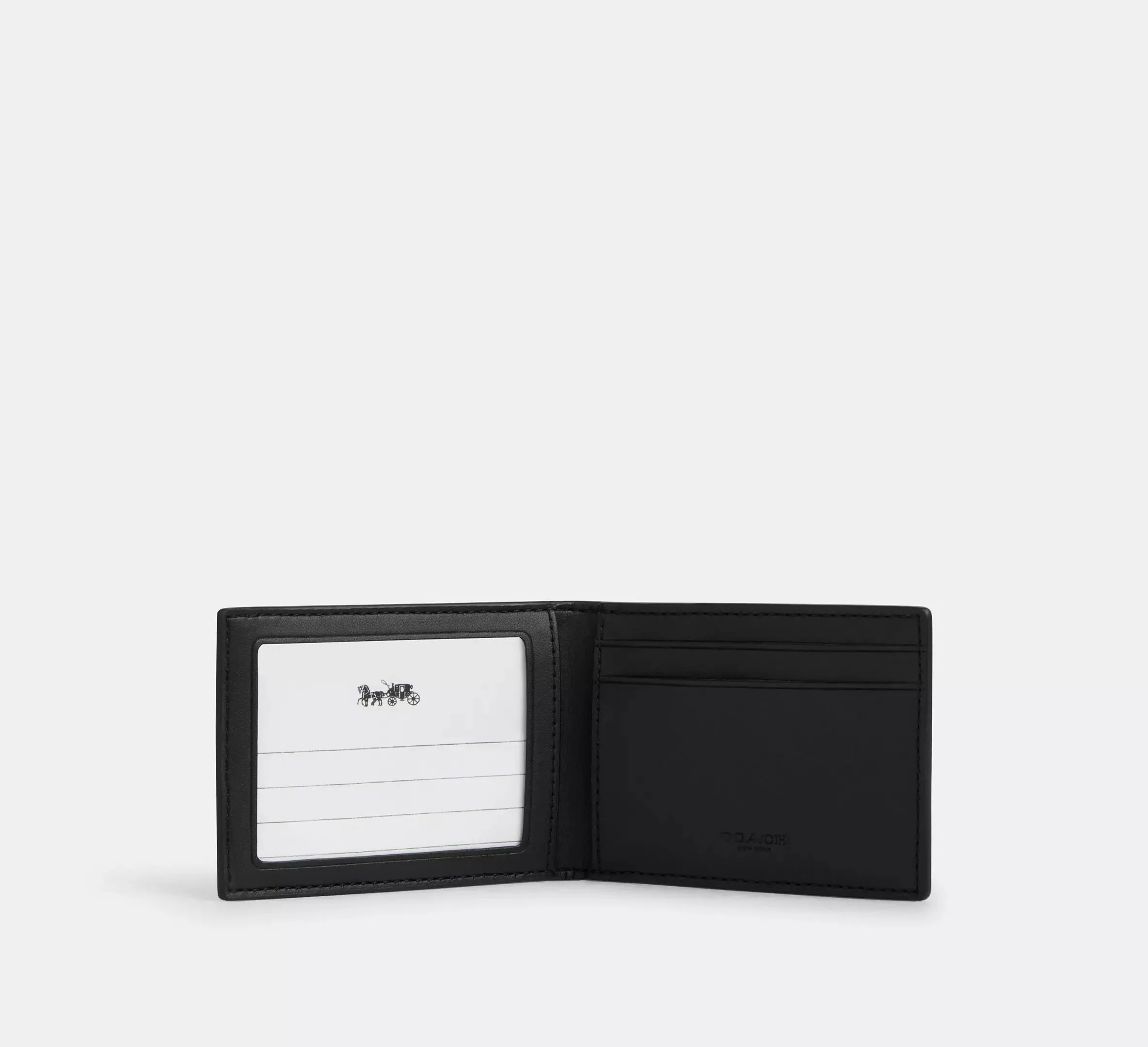 Compact Billfold Wallet In Blocked Signature Canvas