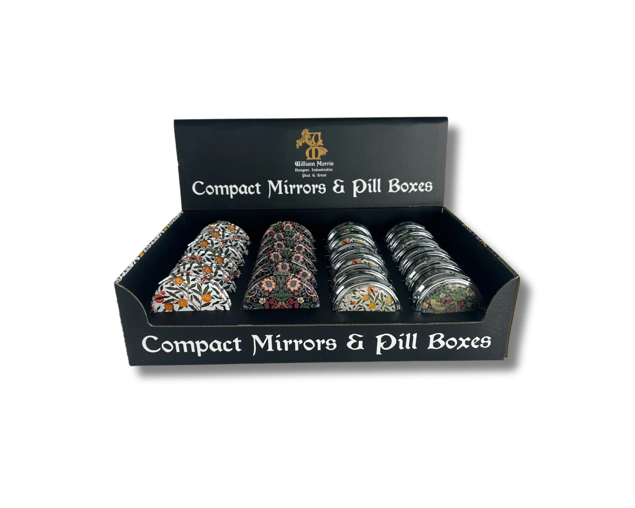 Compact Mirrors and Pill Boxes - Fruit and Strawberry Thief 24 Units