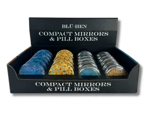 Compact Mirrors and Pill Boxes - Sunflowers and Water Lilies 24 Units