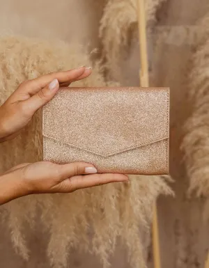 Constant Love Clutch - Glitter Rosegold