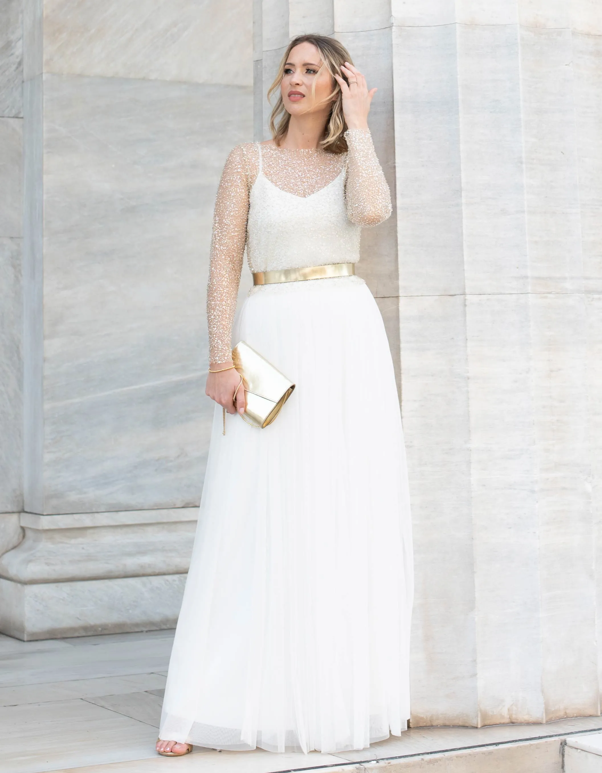 Constant Love Clutch - Shiny Gold