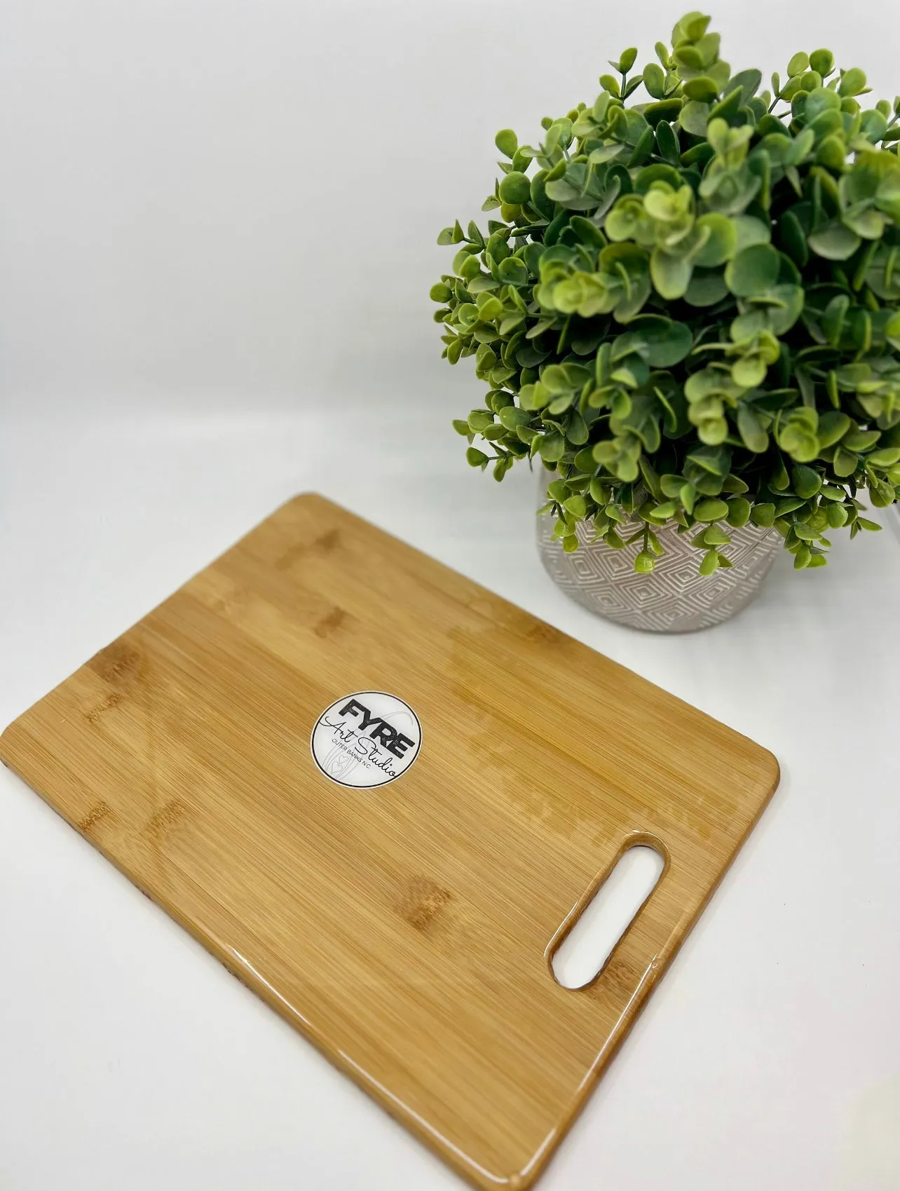 Copper Glitter Bomb Decorative Tray with handle