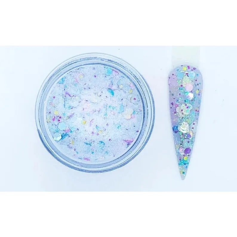 Cotton Candy Hearts Glitter acrylic powder, best glitter acrylic powder, glitter acrylic powder for acrylic nails, glitter nail dip, glitter nail dipping powder, acrylic powder