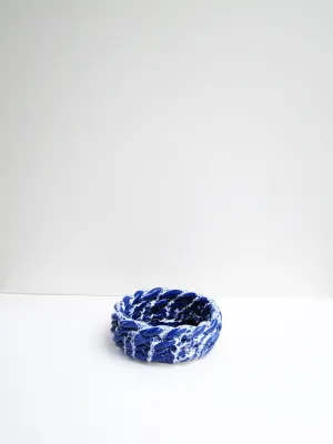 CristaSeya Anaphi Ceramic Bowl, Glossy Blue