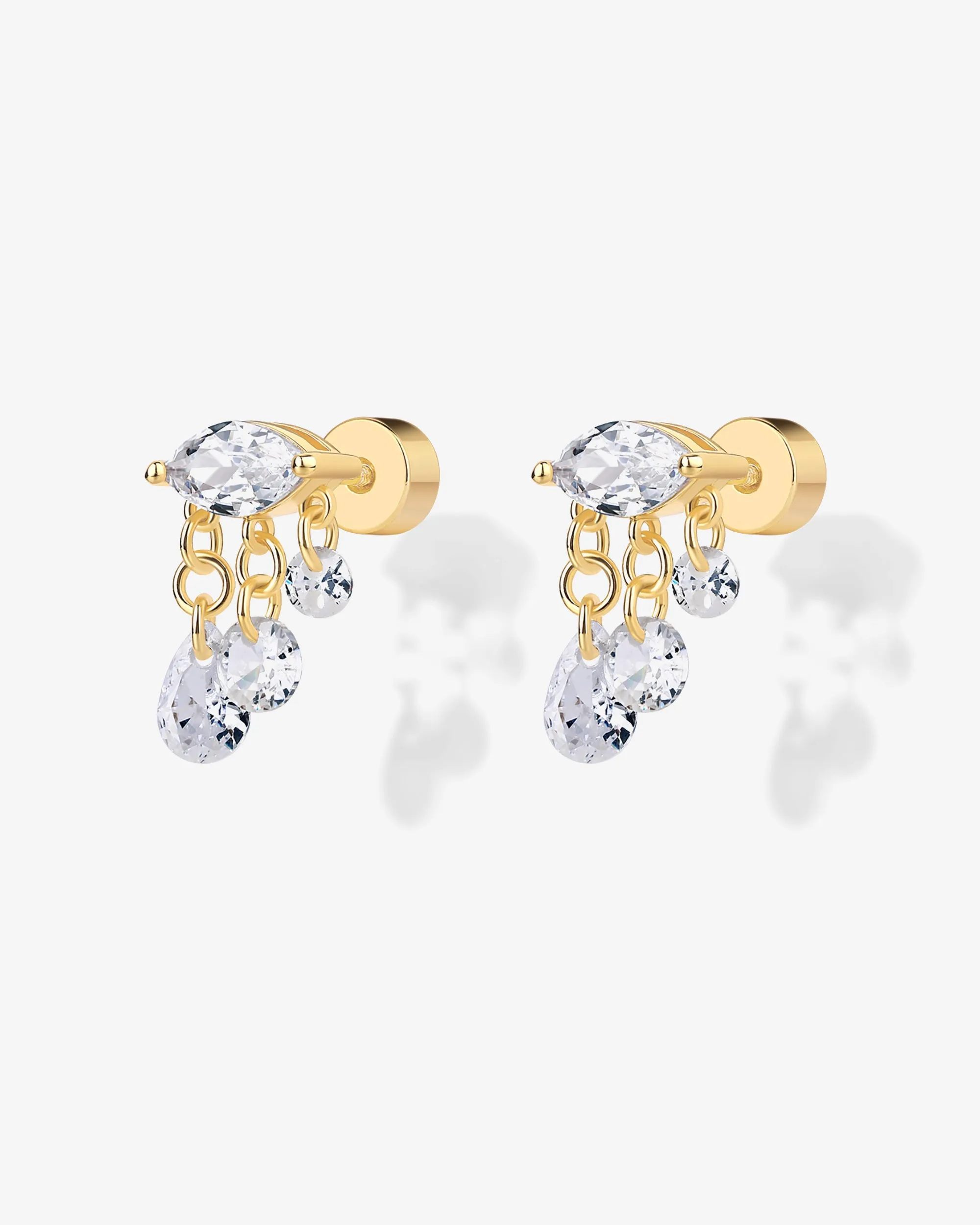 Crying Dangle Studs