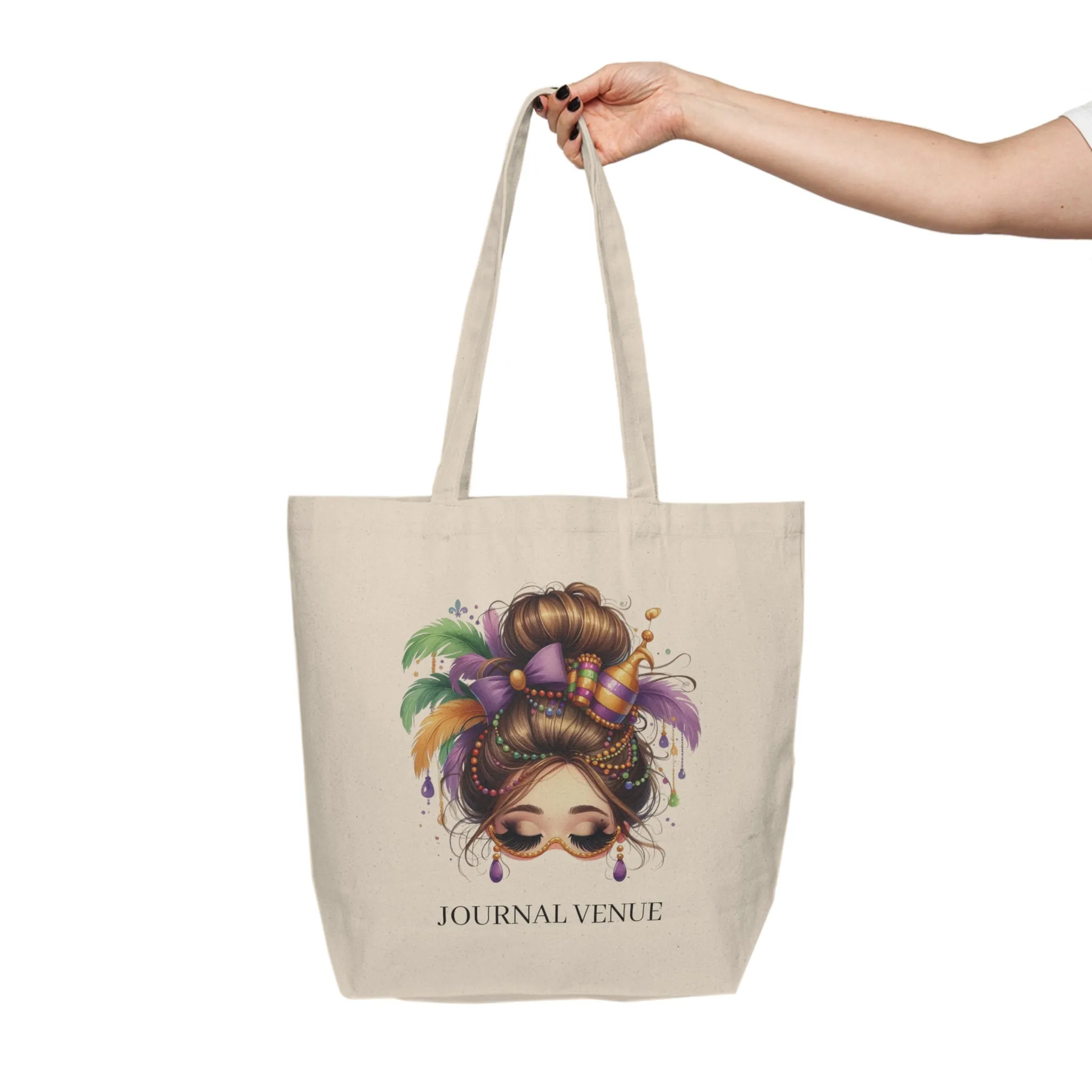 Cute Cotton Canvas Shopping Tote Bag