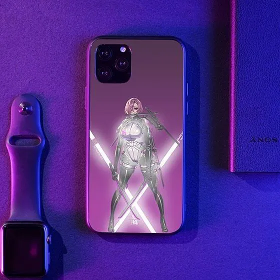 Cyber Ninja Girl LED Case for iPhone