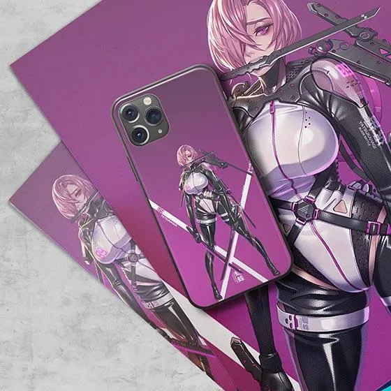 Cyber Ninja Girl LED Case for iPhone