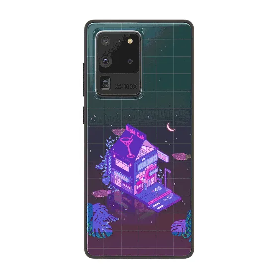Cyberpunk Peach Drink LED Case for Samsung