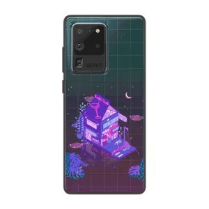 Cyberpunk Peach Drink LED Case for Samsung
