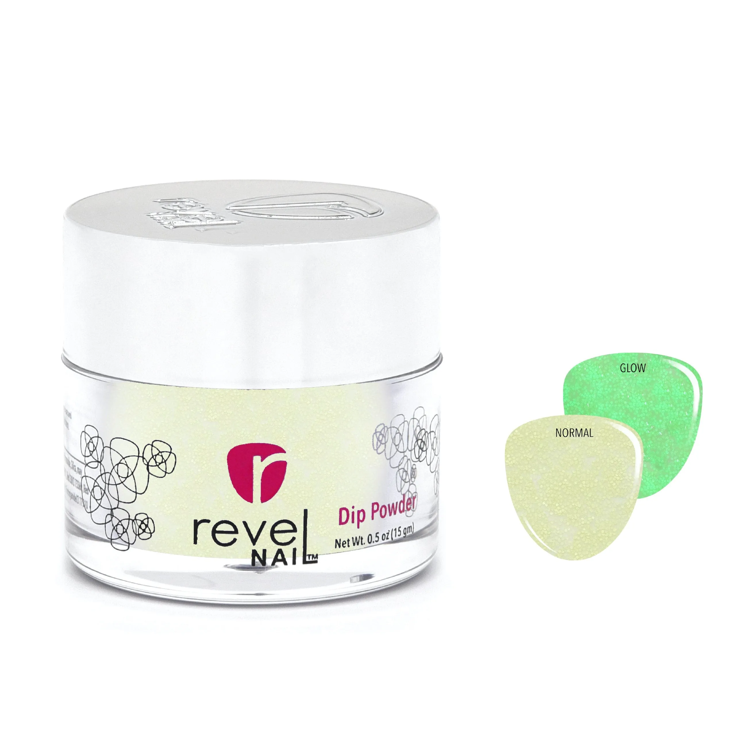 D774 Techno Green Glitter Dip Powder