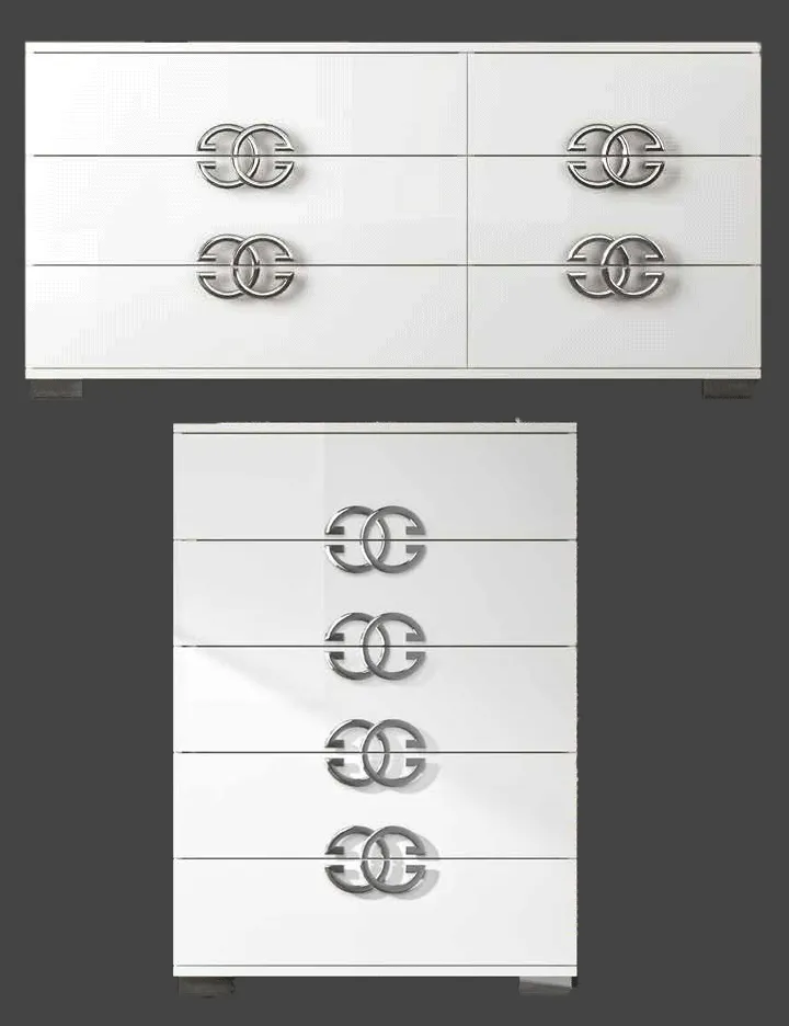 Dafne Double Dresser / Chest / Mirror SET