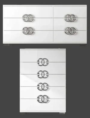 Dafne Double Dresser / Chest / Mirror SET