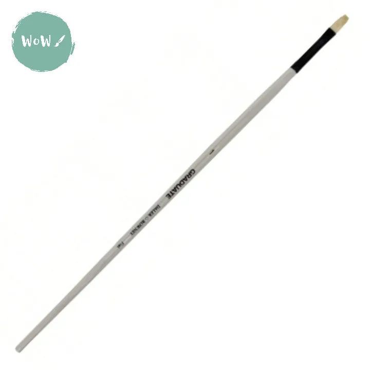 Daler Rowney Graduate Brush Bristle-  FLAT 1 Long handle