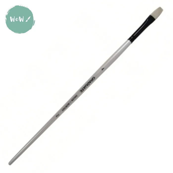 Daler Rowney Graduate Brush Bristle-  FLAT 4 Long handle