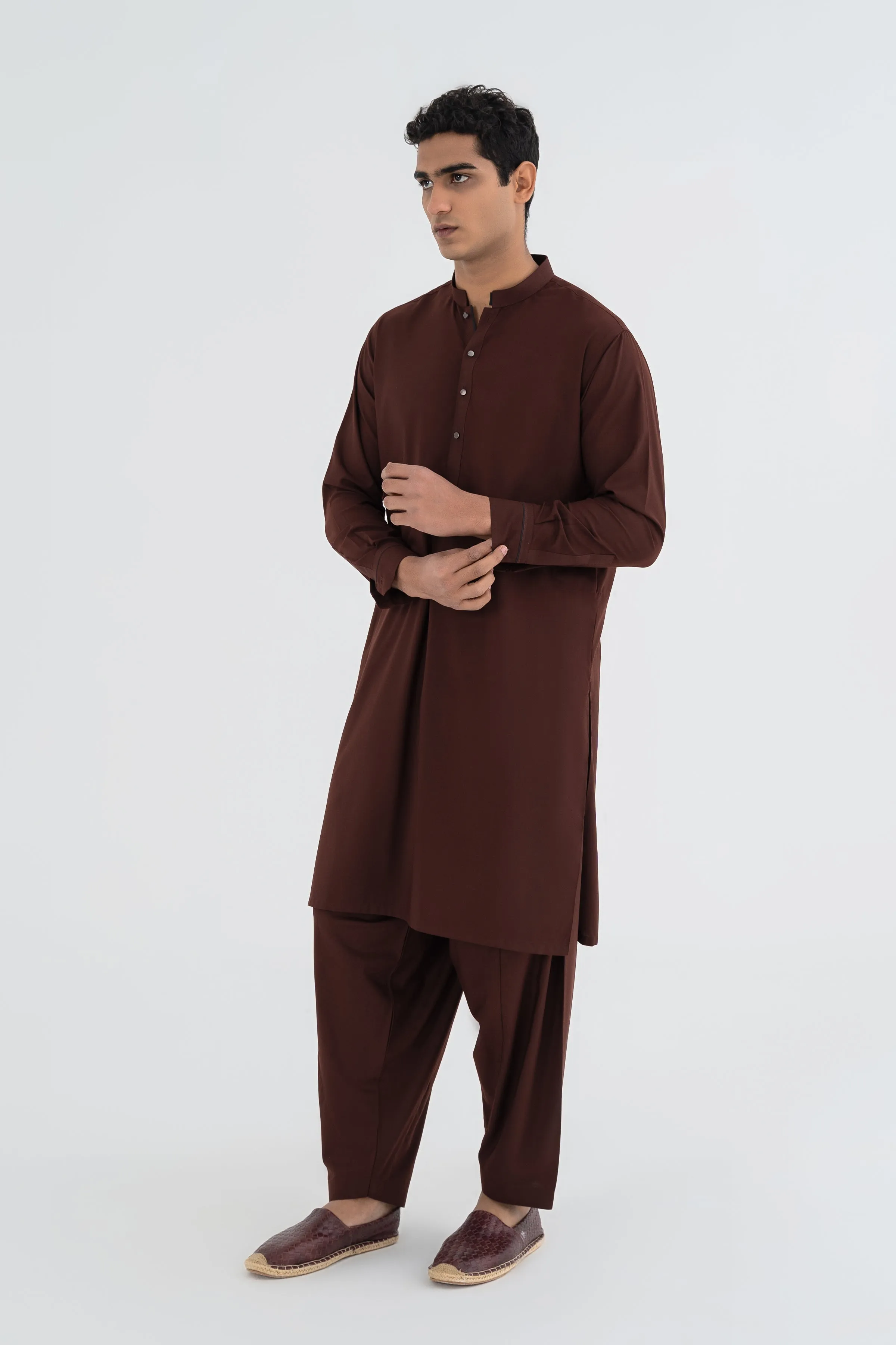 Dark Brown Kurta Shalwar