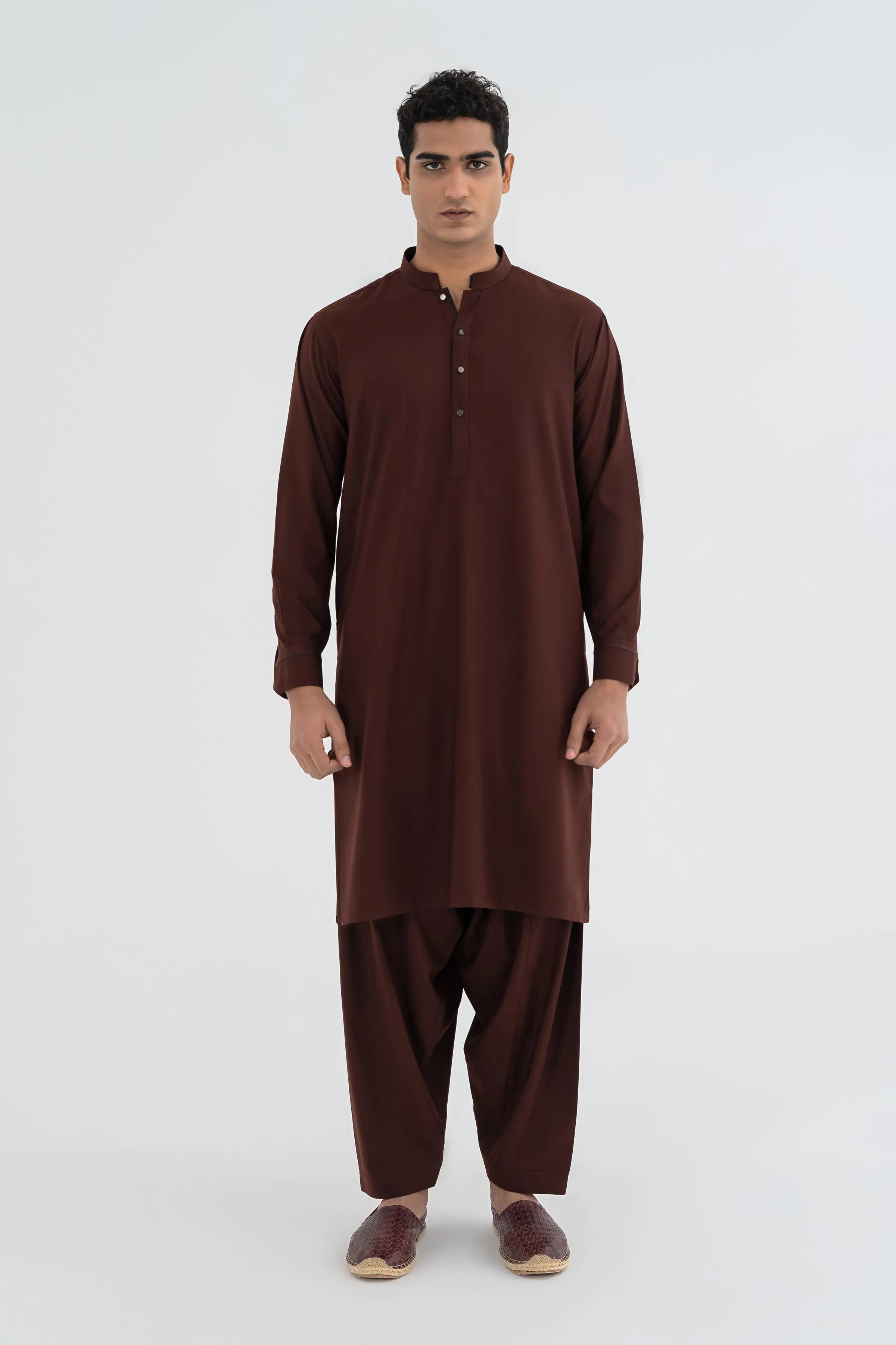 Dark Brown Kurta Shalwar