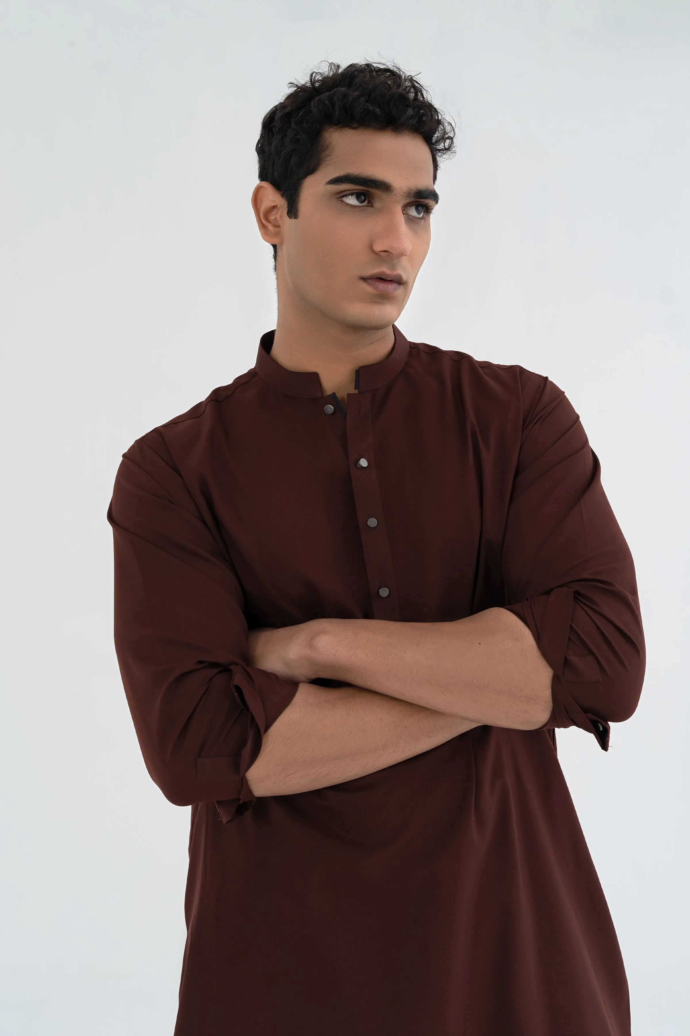 Dark Brown Kurta Shalwar