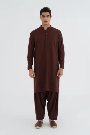 Dark Brown Kurta Shalwar