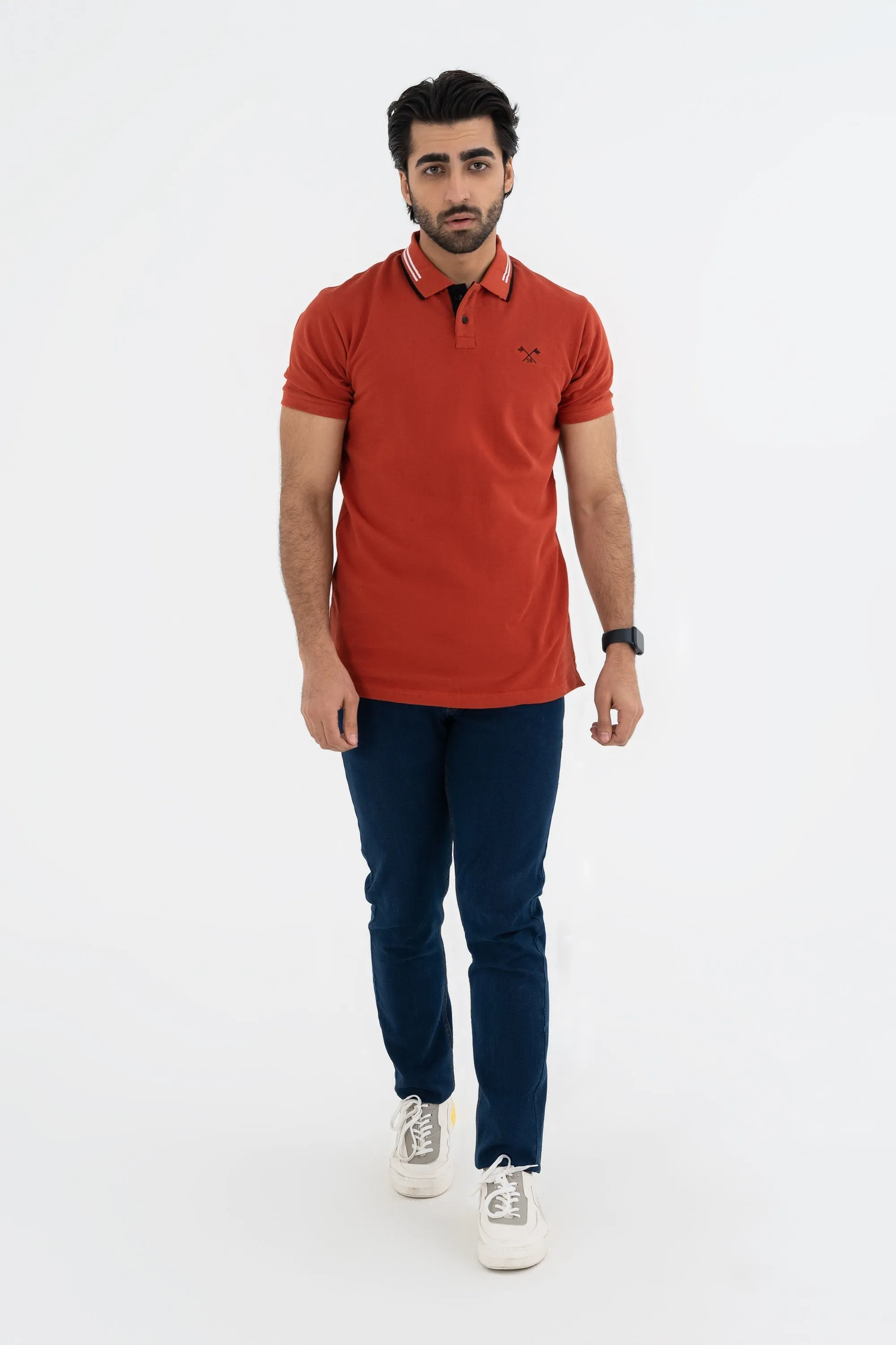Dark Peach Polo Shirt