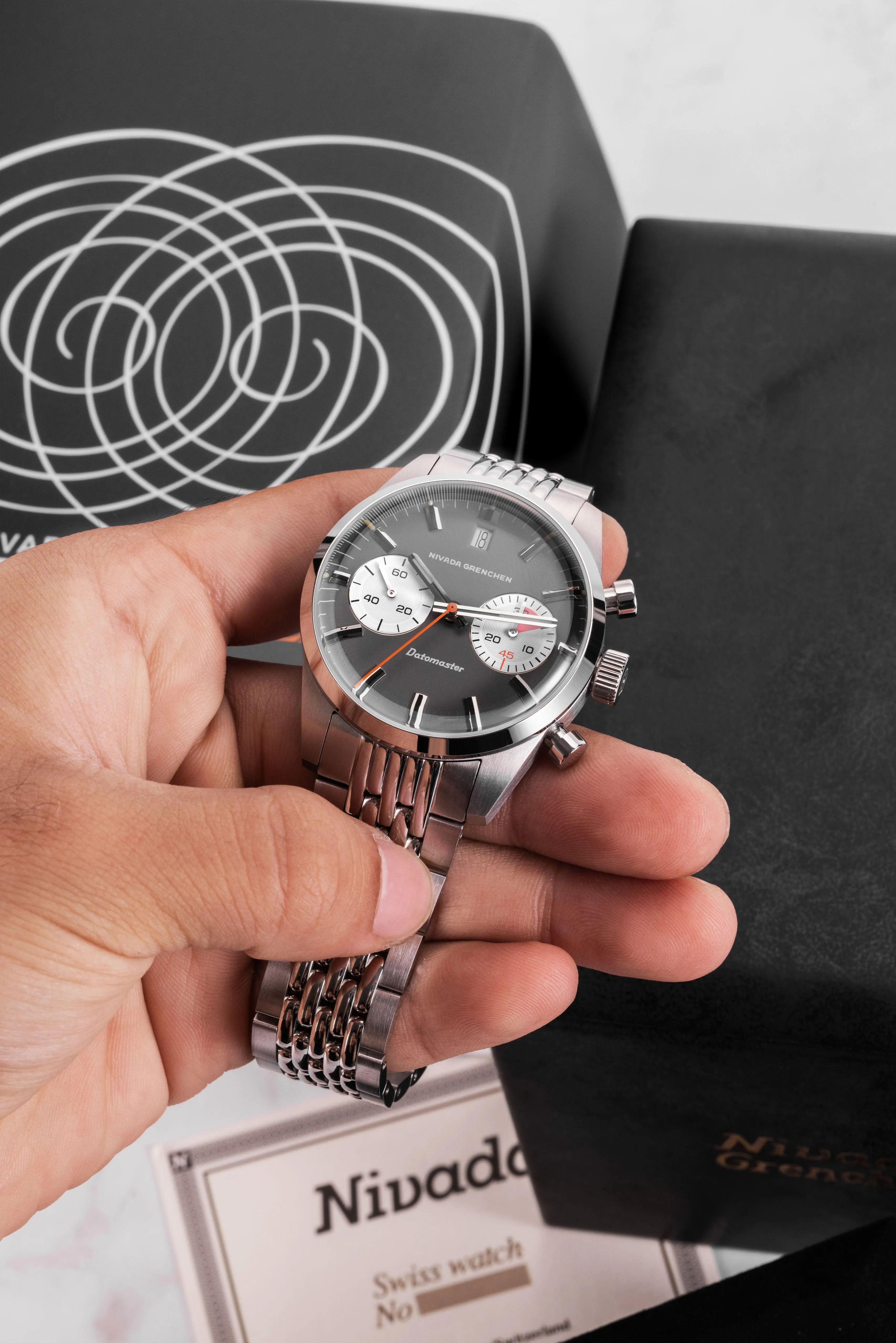 Datomaster 39mm Light Grey