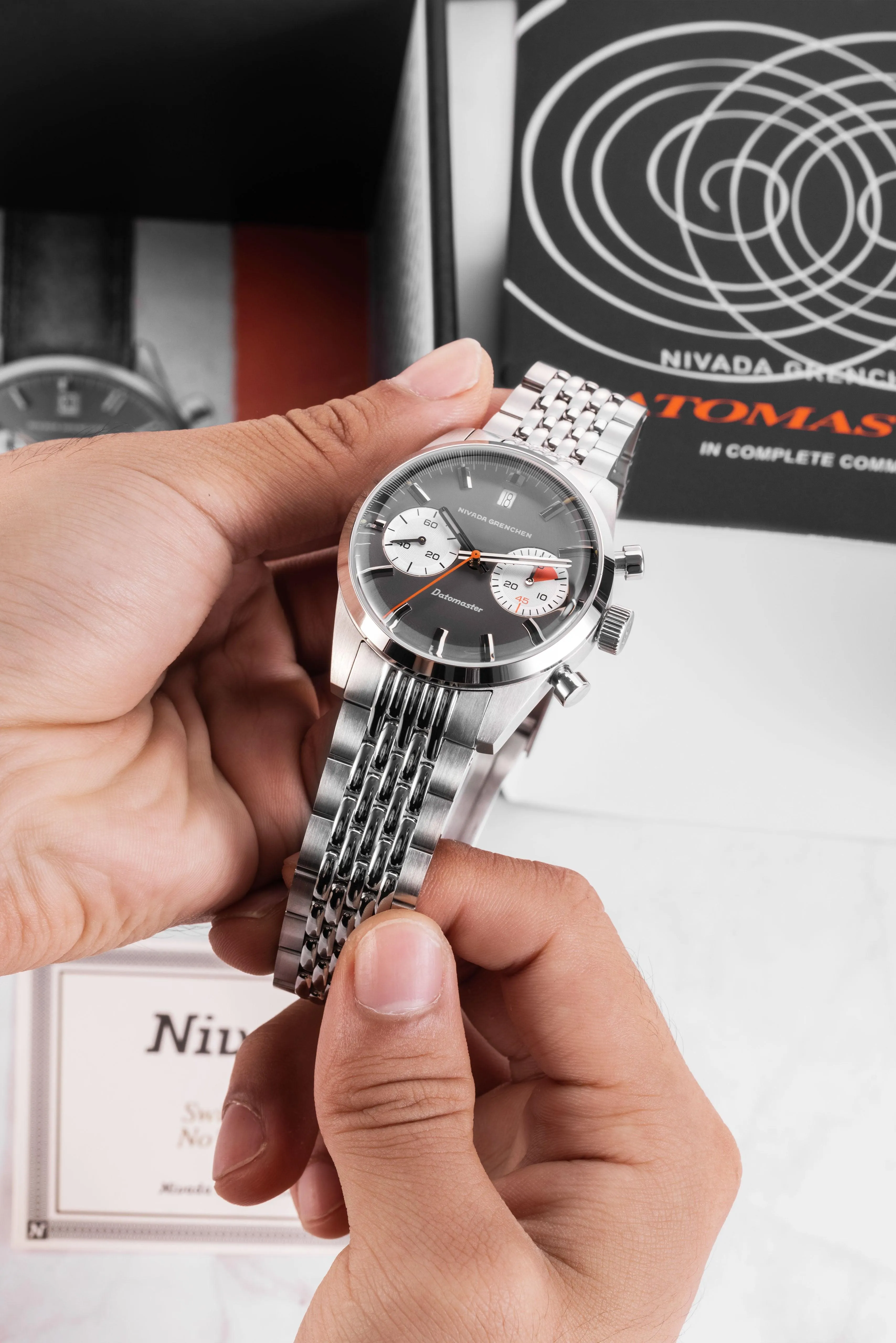 Datomaster 39mm Light Grey