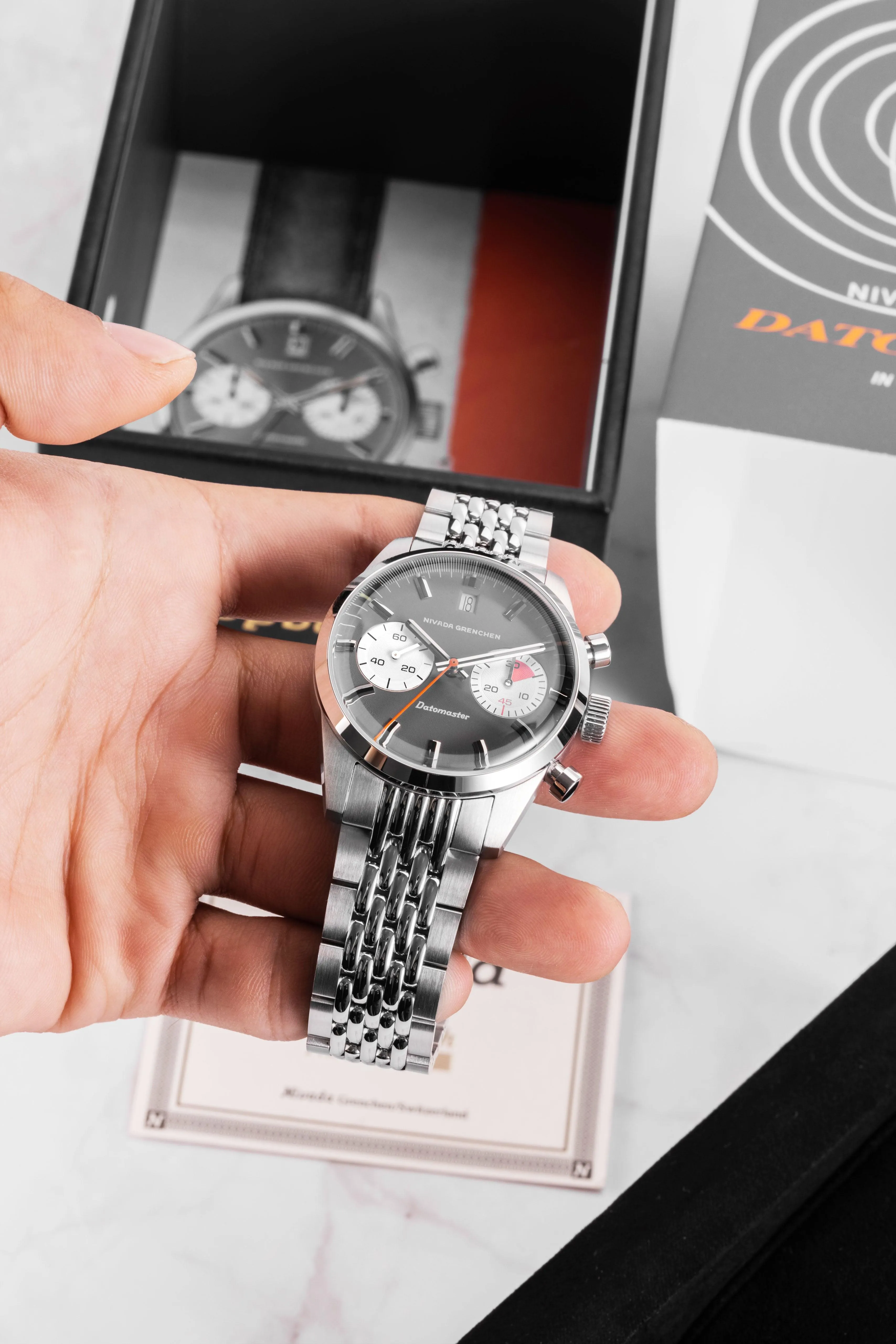 Datomaster 39mm Light Grey