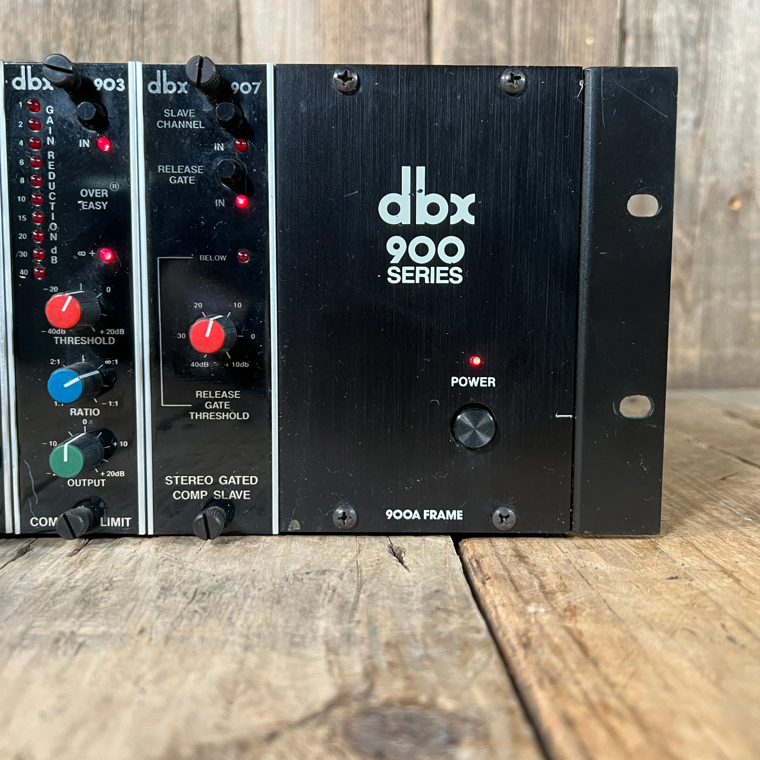DBX 900A Frame with 4 x 904's, 1 x 902, 1 x 903, 1 x 907 Modules