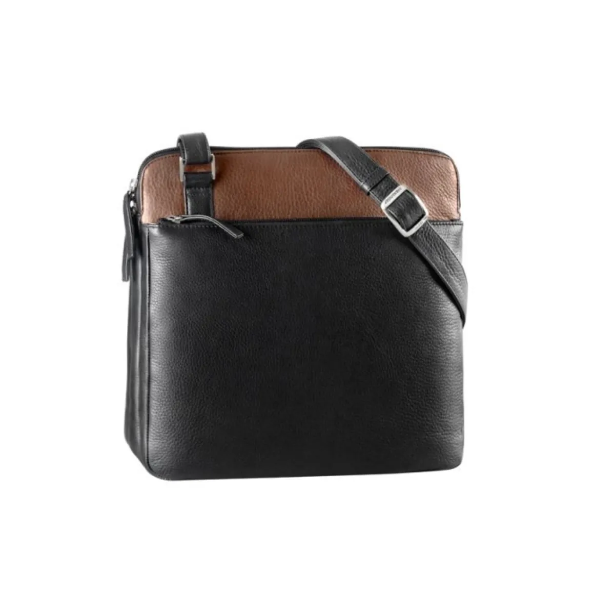 Derek Alexander Crossbody Handbag - Black/Bronze