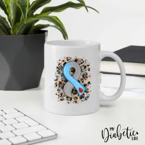 Diabetes Ribbon - Diabetes Awareness Coffee Mug