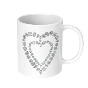 Diamond Heart Coffee Mug
