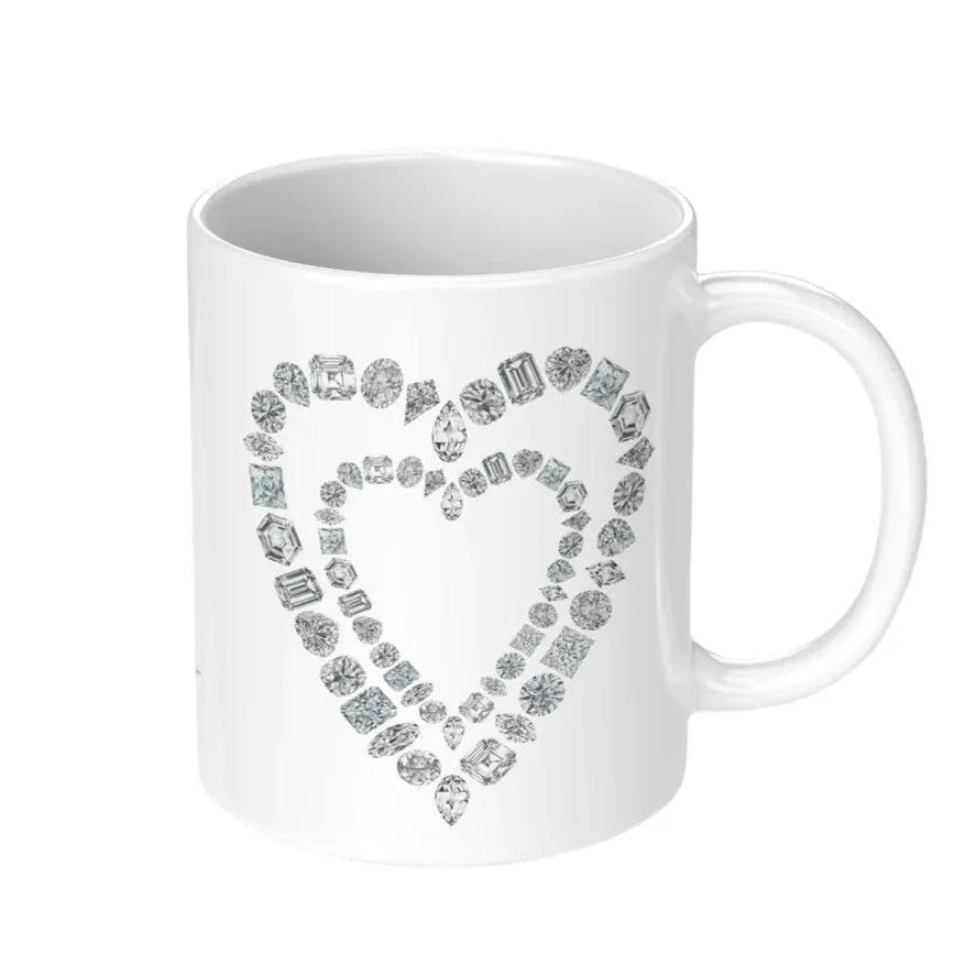 Diamond Heart Coffee Mug