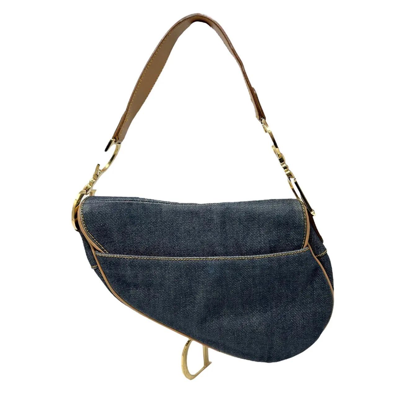 Dior Denim Saddle Bag