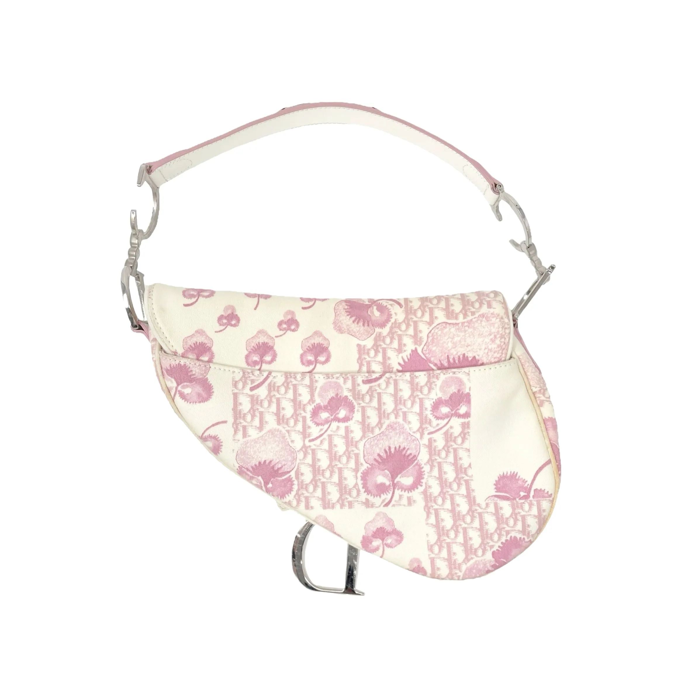 Dior Pink Cherry Blossom Saddle Bag