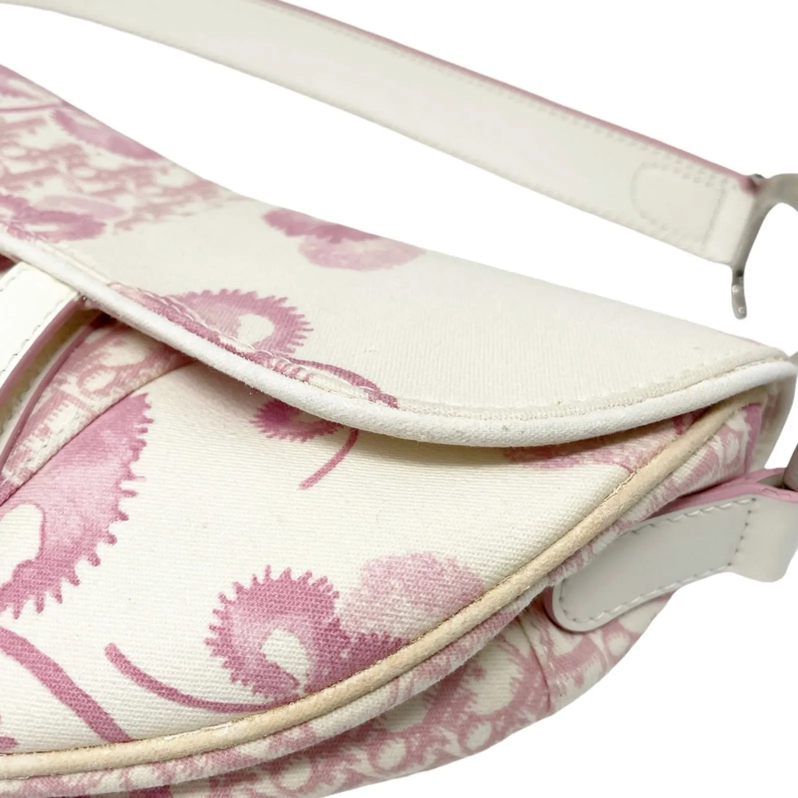 Dior Pink Cherry Blossom Saddle Bag