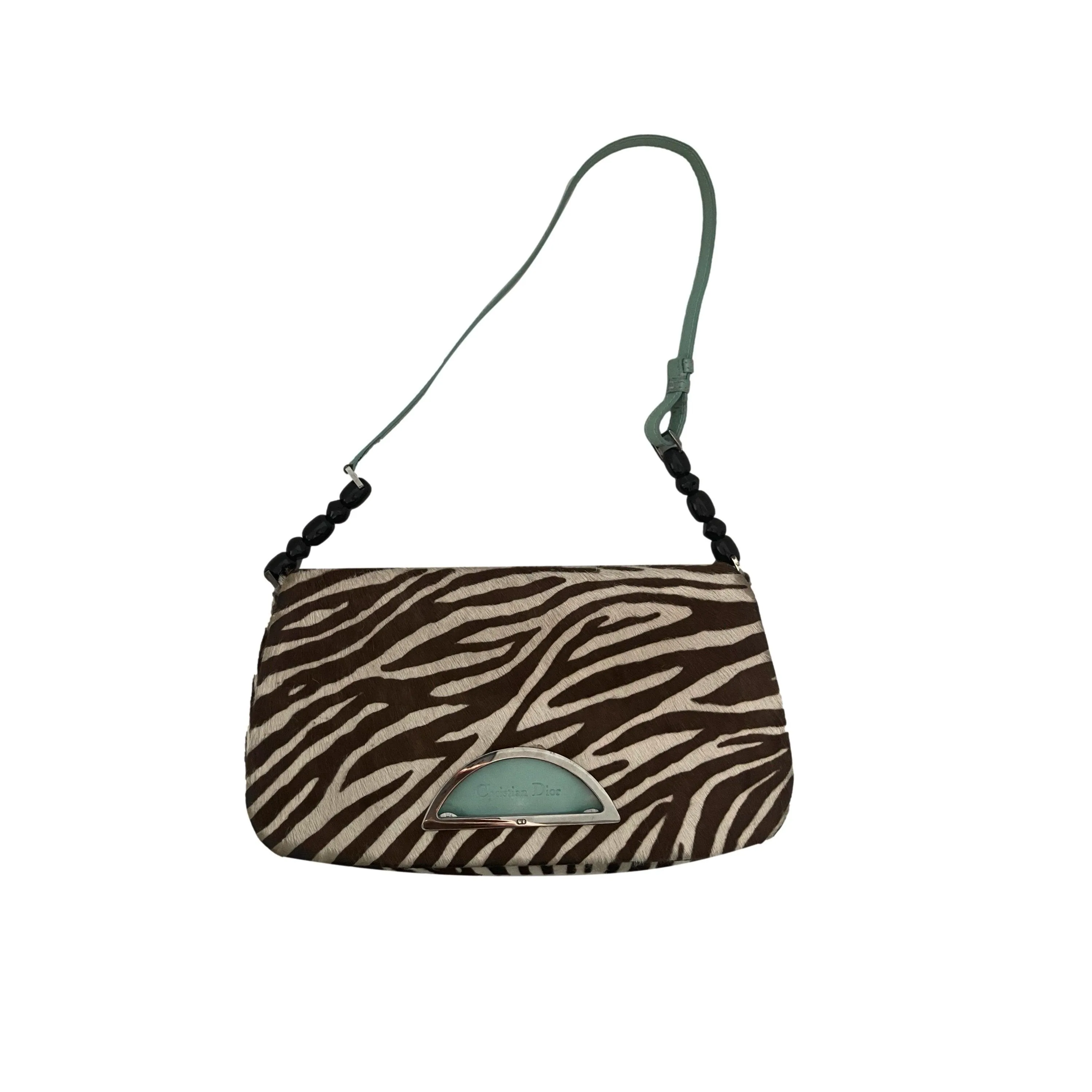 Dior Zebra Calf Hair Shoulder Bag