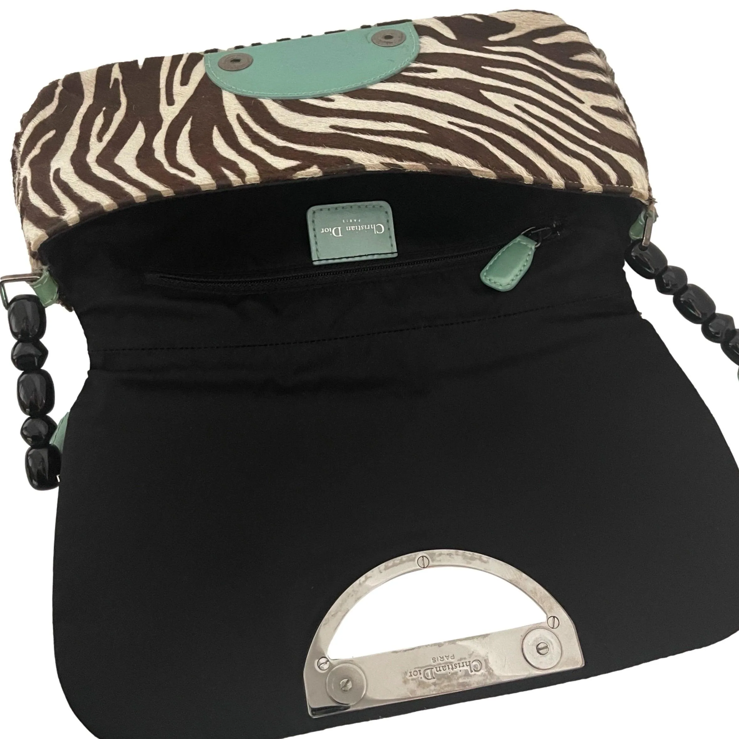 Dior Zebra Calf Hair Shoulder Bag