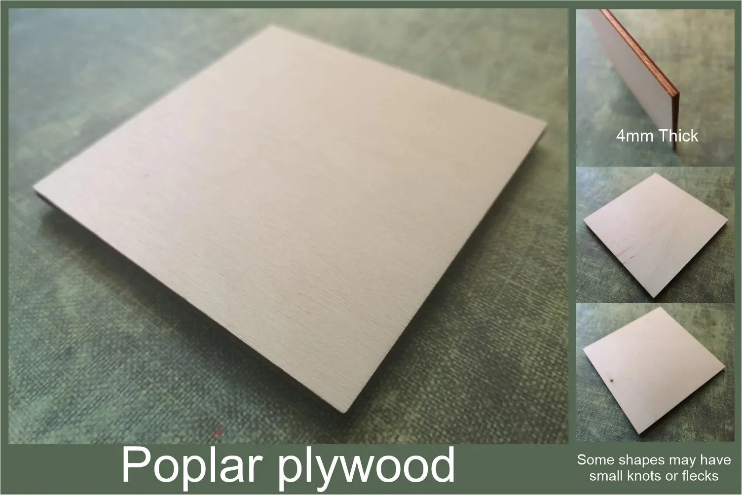 Door hanger with hole wooden craft shape - plywood