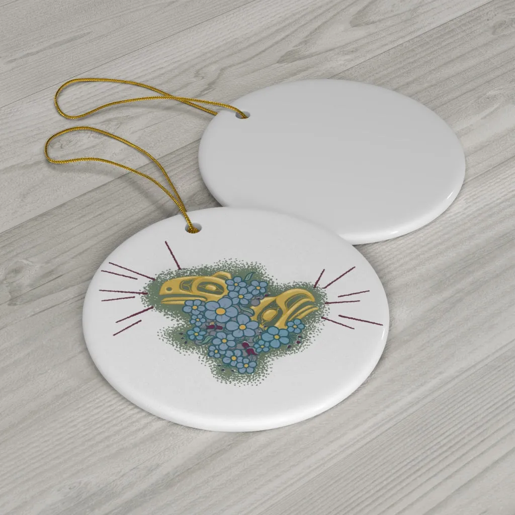 Eagle & Raven Calling Ornament