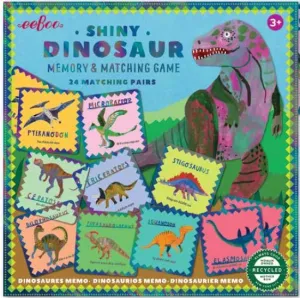eeBoo Memory Matching Game Shiny Dinosaur