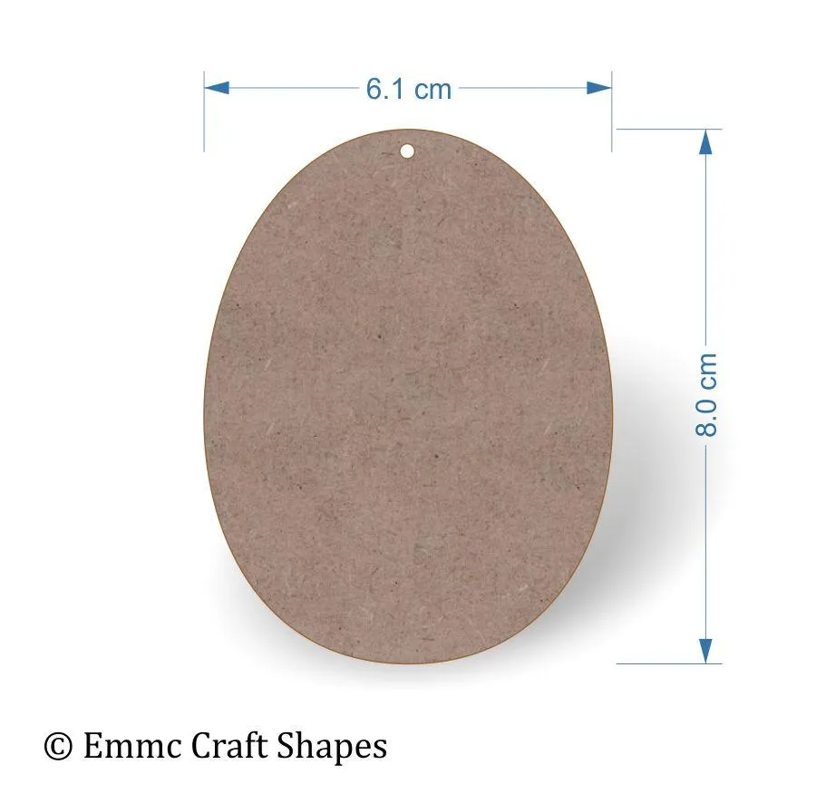 Egg shapes - 2mm MDF