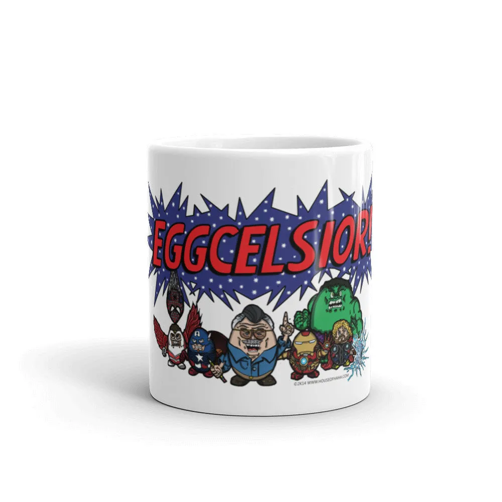 Eggcelsior! Egg Superheros Mug