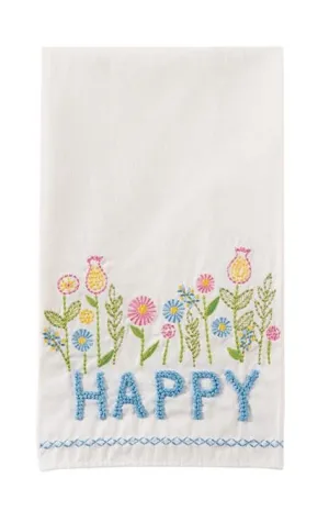 Embroidered Spring Towels